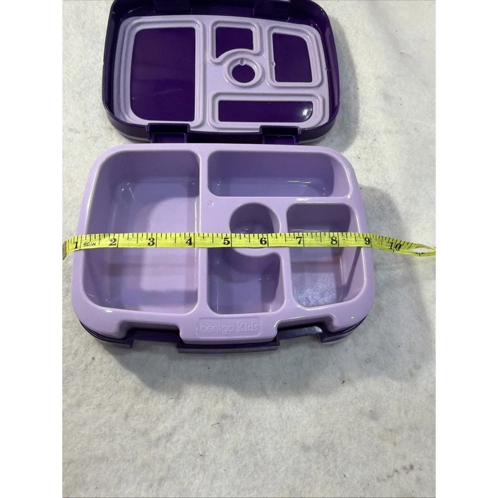 Bentgo Kids Lunch Box Purple Unicorn 5 Compartment Leak Proof Durable
